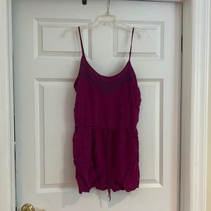 NEW W/ TAGS Aeropostale Womens Magenta Romper Size XL